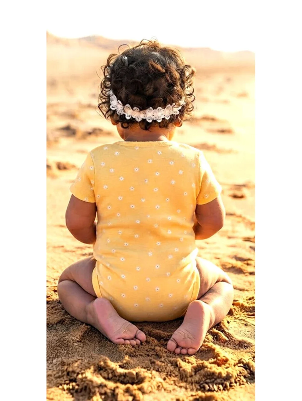 Carter's Baby Girl Yellow Daisies & Peaches Bodysuit Set sz 18M